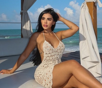 Karina García participó del video