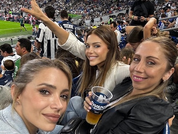 Evangelina Anderson en las tribunas