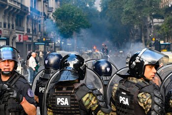 Una postal del caos que