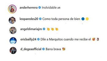 Los comentarios que recibió Herrera