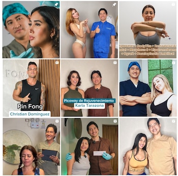 Doctor Fong muestra a sus clientes de la farándula nacional.