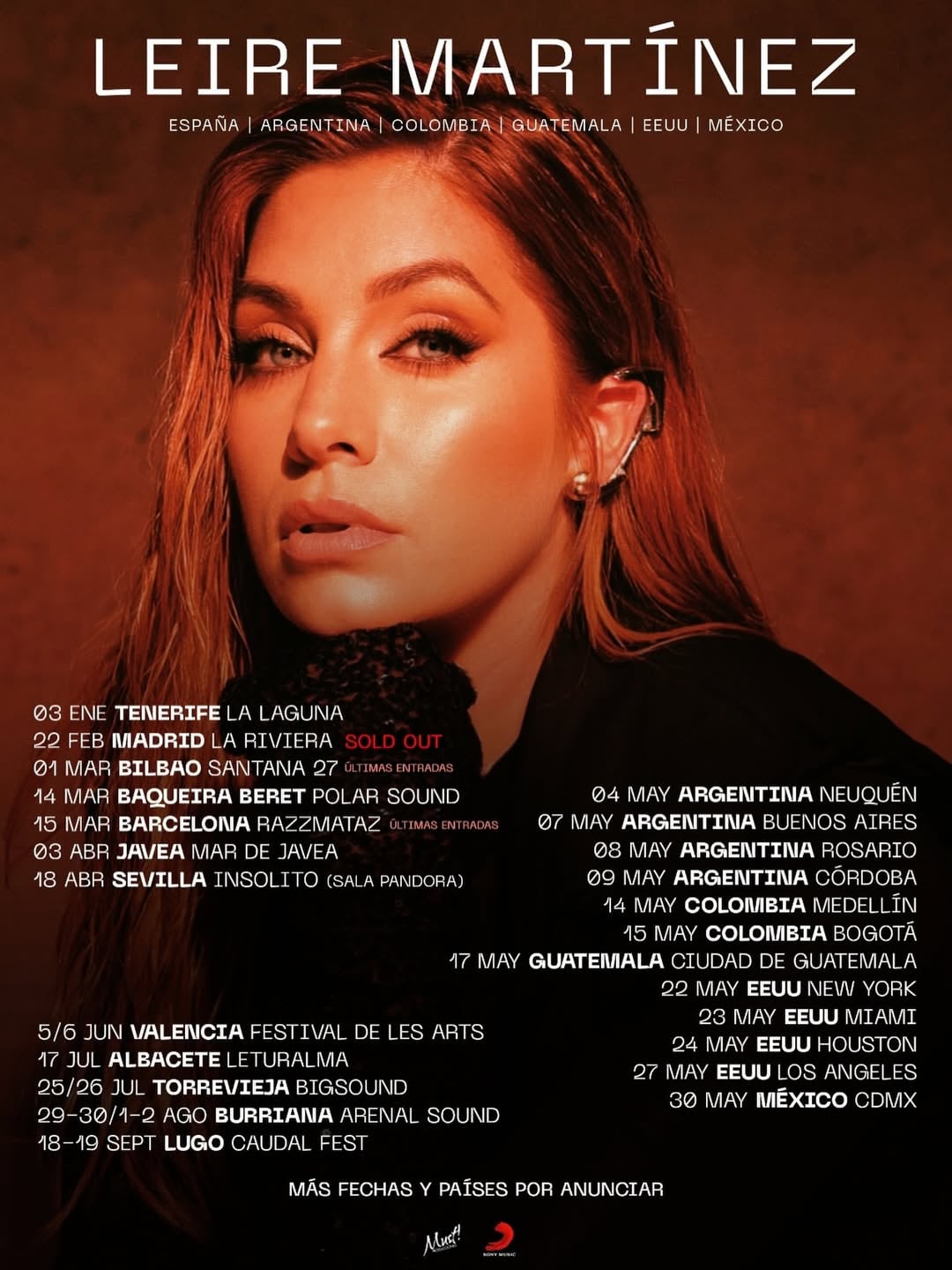 El repertorio de la gira alternará canciones del nuevo álbum con reversiones de clásicos de La Oreja de Van Gogh - crédito @leiremo_oficial/Instagram