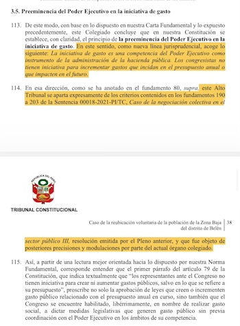 Resolución del TC