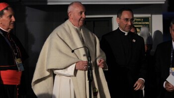 Llegada del sumo pontífice a