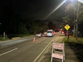 En la noche del lunes