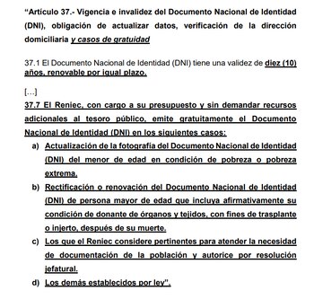 Texto aprobado por la Comisión
