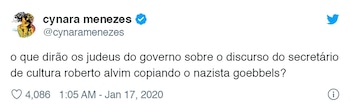 La periodista Cynara Menezes preguntó: