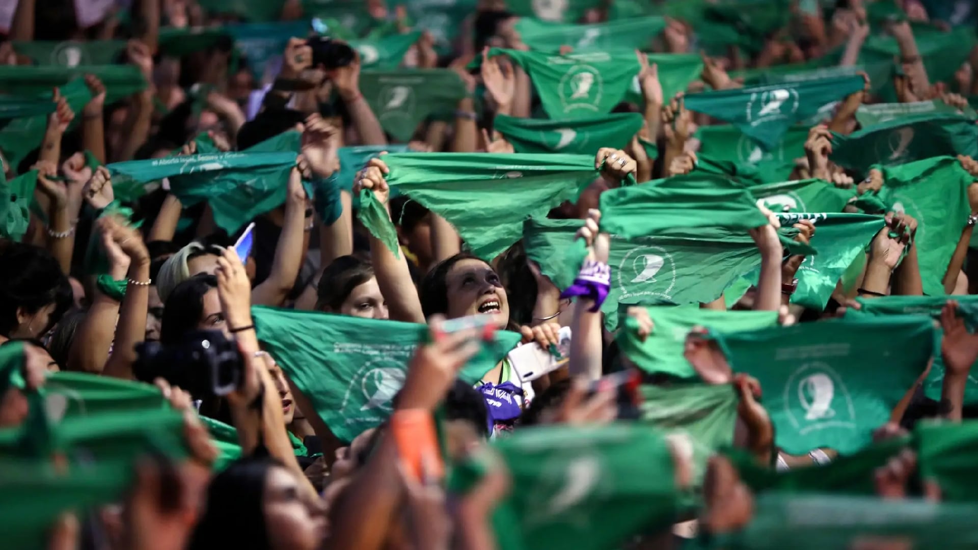 La marea verde fue distintiva en la campaña a favor de la legalización del aborto (AP)
