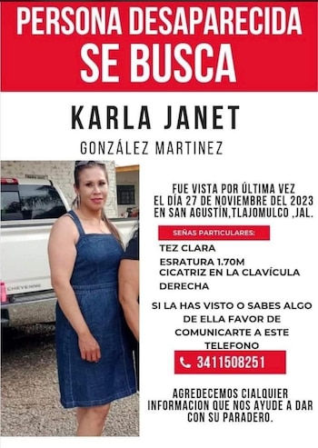 Arquivo compartilhado por Karla Janet González Martínez. (Facebook: Em Busca da Mãe de Jalisco)
