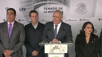 Durante la conferencia de prensa,