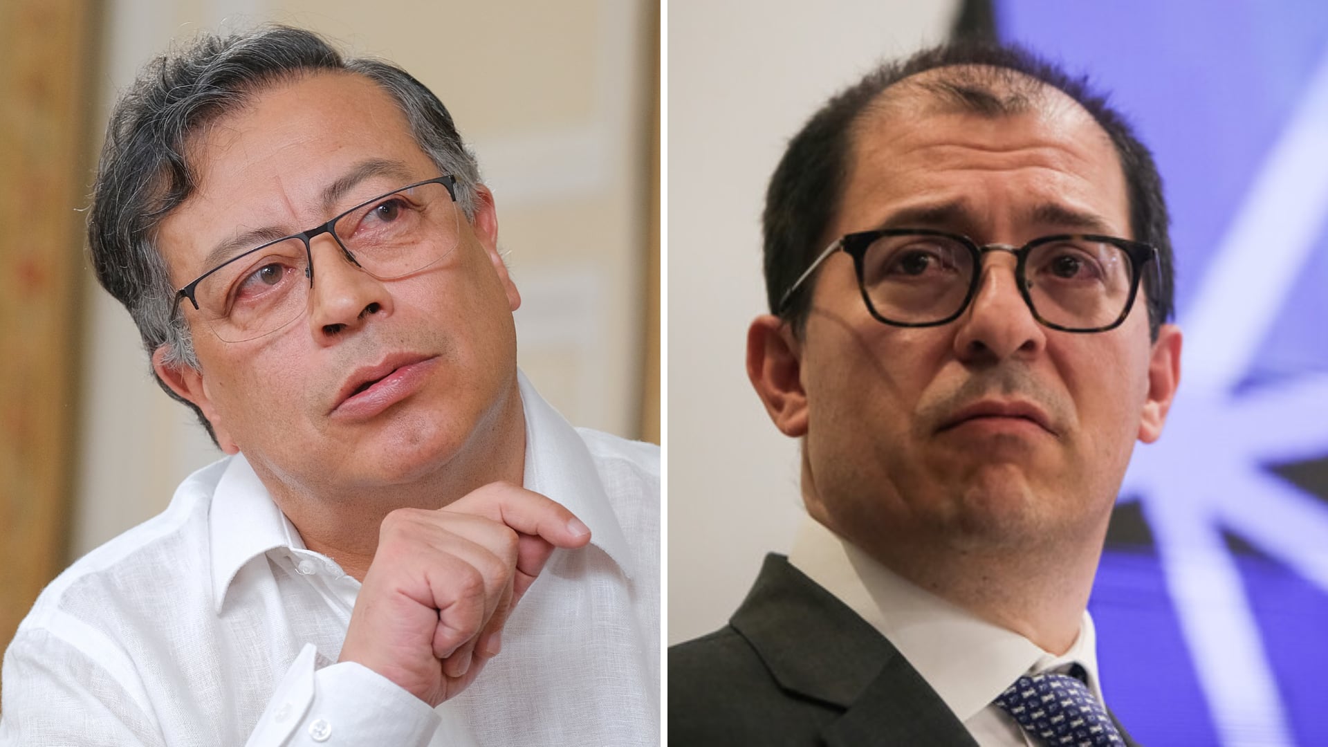 Francisco Barbosa - Gustavo Petro | crédito Ovidio González/Presidencia - John Paz/Colprensa