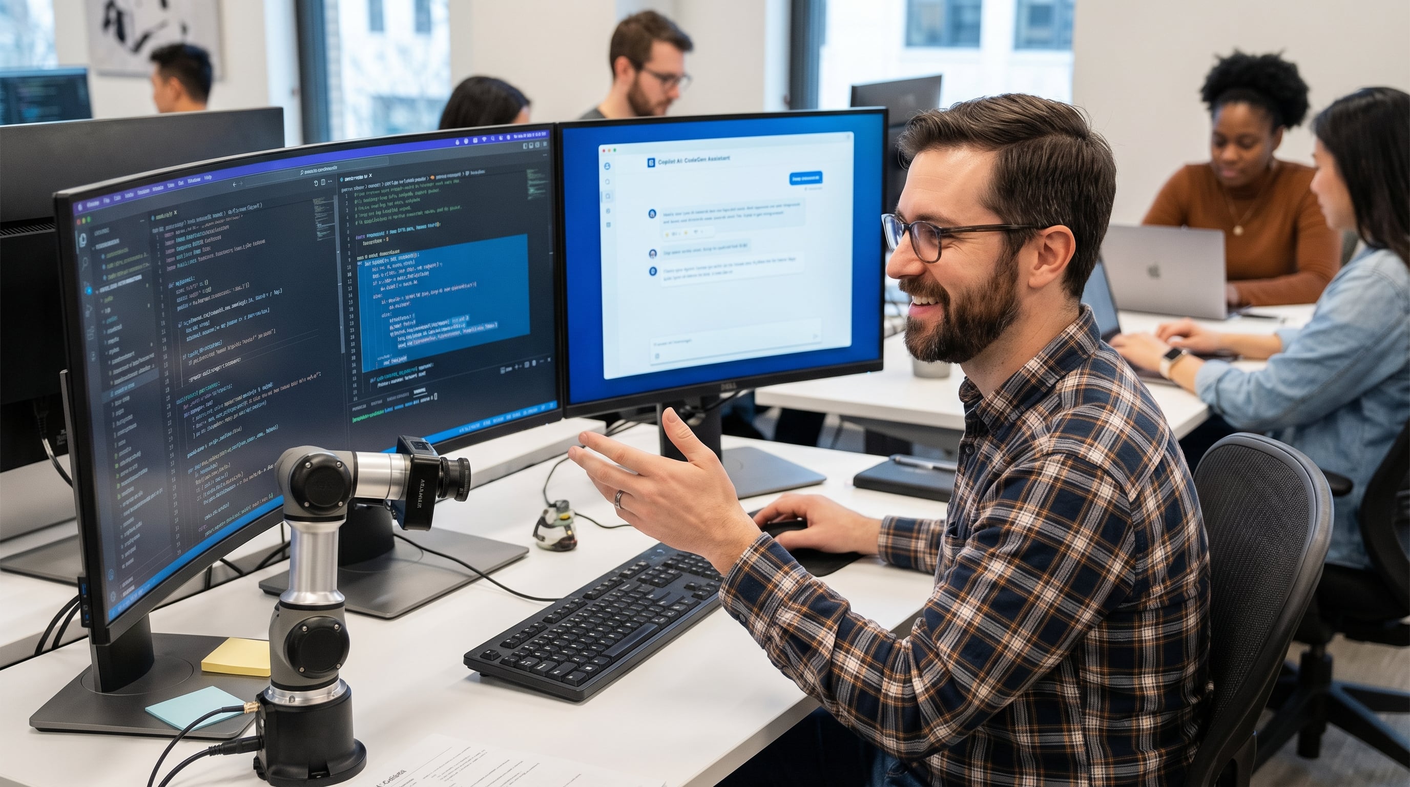 Entre quienes la emplean todos los días IA, el 71% percibe una mejora de productividad y el 54% afirma sentirse más seguro en su trabajo (Imagen Ilustrativa Infobae)