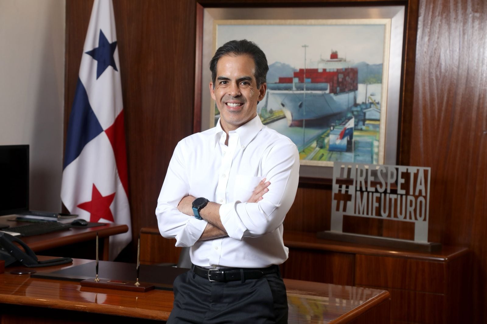 Aurelio Barría Pino, presidente de la Cámara de Comercio, Industrias y Agricultura de Panamá. Cortesía