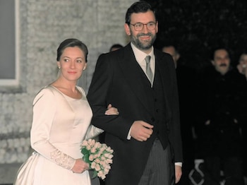 Elvira Fernández y Mariano Rajoy