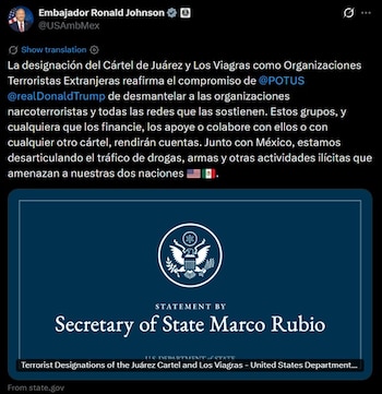 (X @USAmbMex)