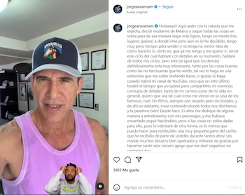 Desde meses atrás, el actor