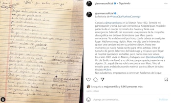 Gian Marco cuenta divertida anécdota
