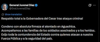 Declaraciones del general en retiro,