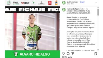 Álvaro Hidalgo fue presentado como