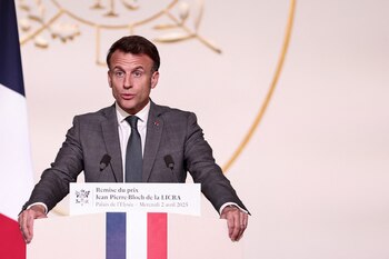 El presidente de Francia, Emmanuel