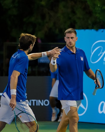 Federico Gómez junto a Andrés
