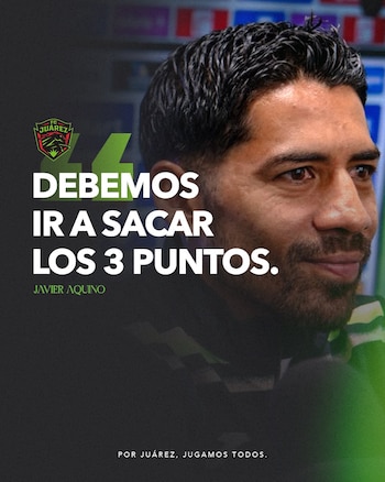 Javier Aquino respaldó la restitución del ascenso y descenso en el futbol mexicano, aunque cuestionó el nivel actual de la Liga de Expansión MX. (X/ @fcjuarezoficial)