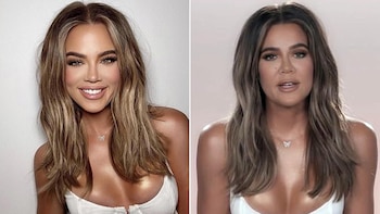Khloé Kardashian, con y sin