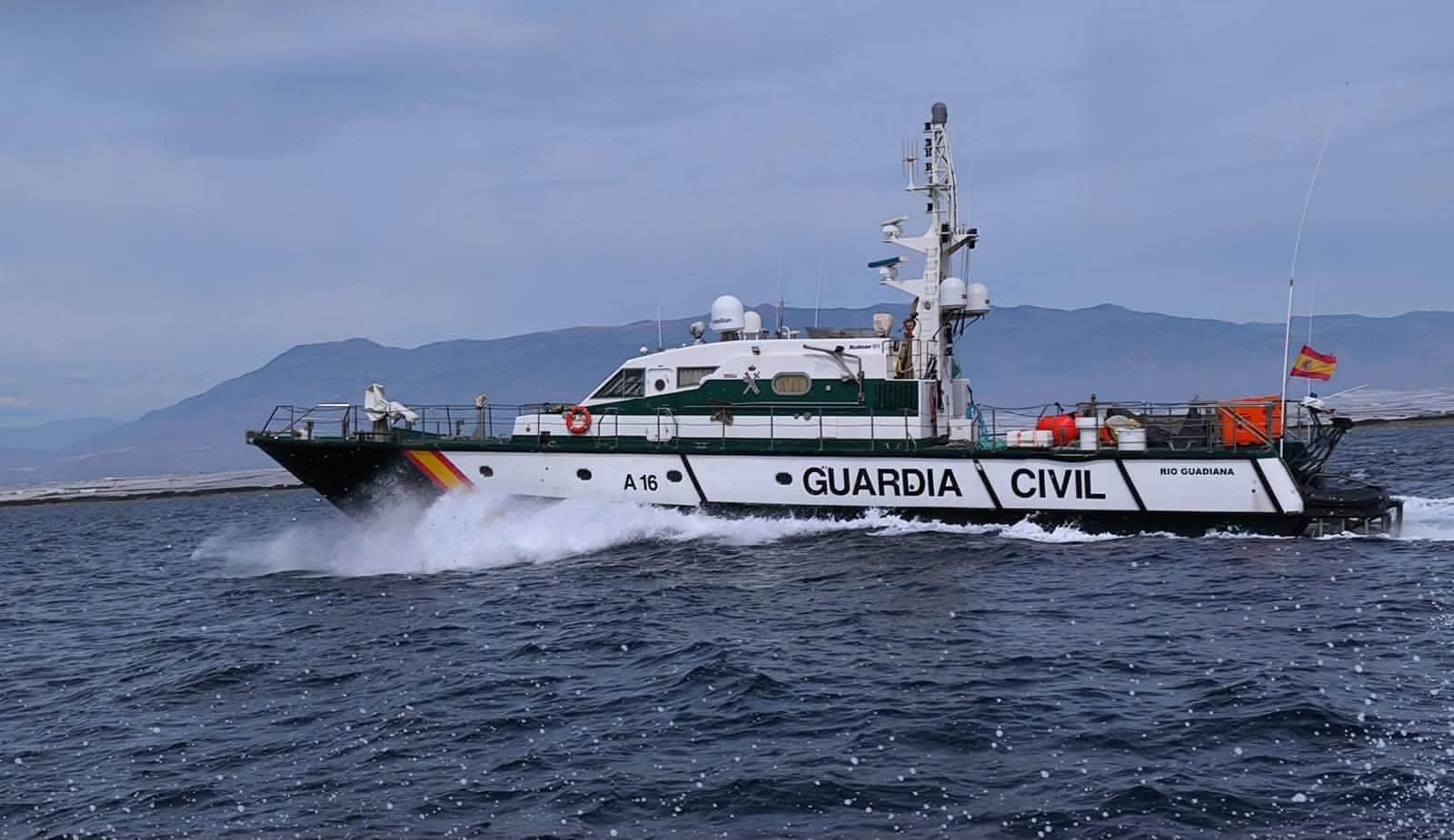 La patrullera Río Guadiana de la Guardia Civil se despliega en las Islas Chafarinas (Delegación de Gobierno Melilla)