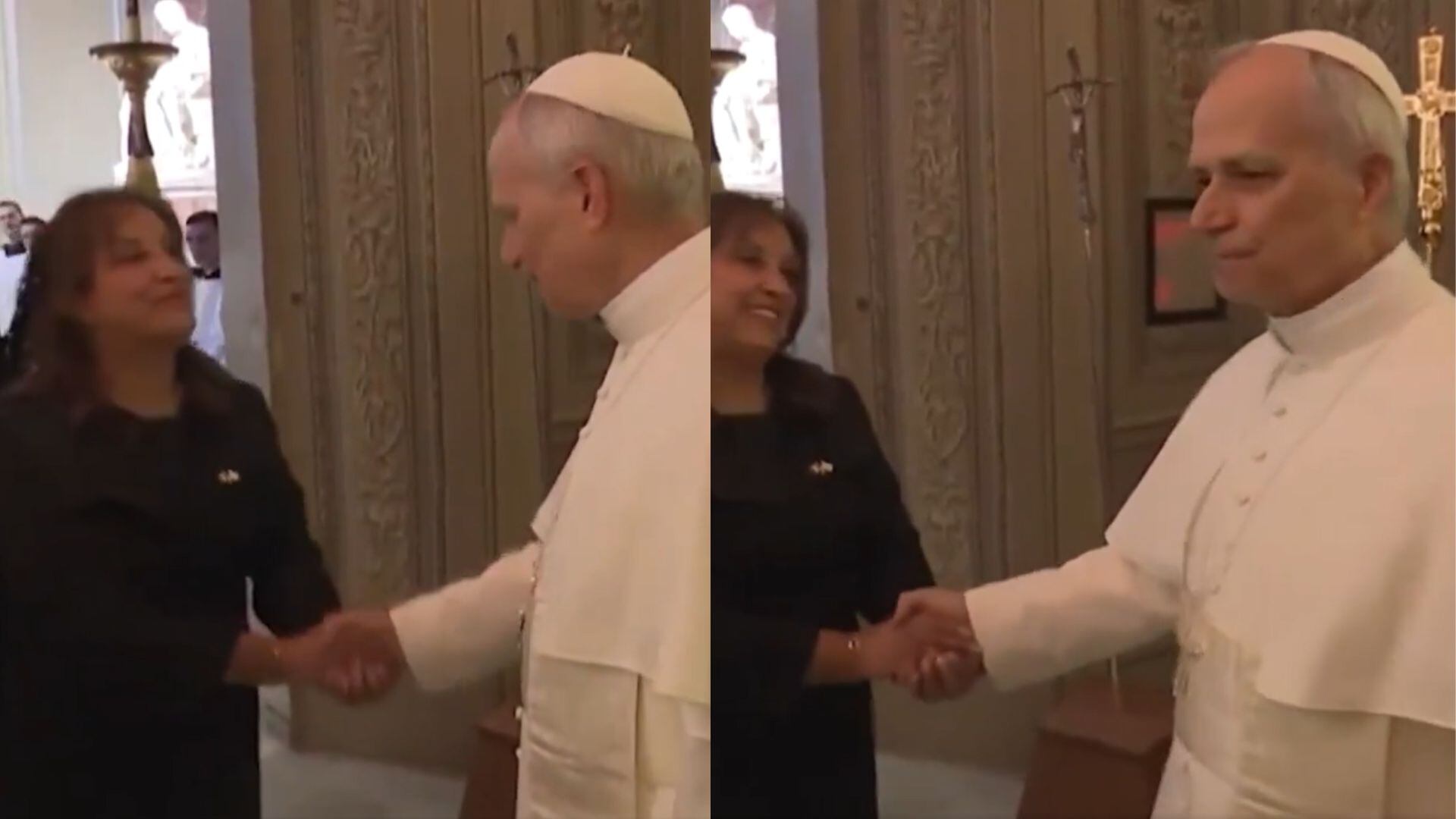 Mandataria viajó a Roma para la entronización del papa León XIV.