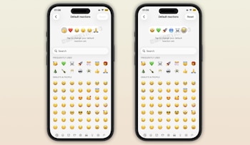 La nueva función de WhatsApp permitirá elegir seis emojis favoritos desde un apartado específico de los ajustes de la aplicación. (WABetaInfo)