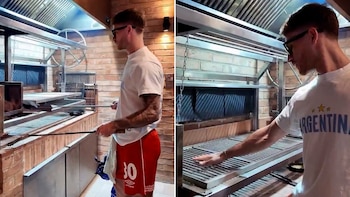 El asado que preparó Alexis