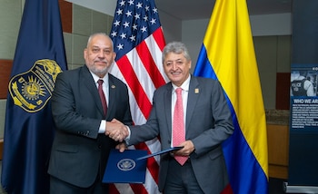 La nueva estructura también tendrá capacidad para abordar investigaciones relacionadas con el tráfico ilícito de migrantes y otras modalidades de delincuencia organizada transnacional - crédito Embajada de Colombia en Estados Unidos