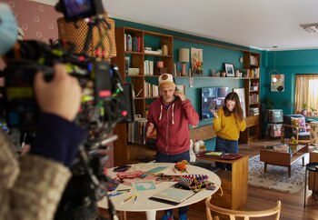 Imágenes del detrás de escena