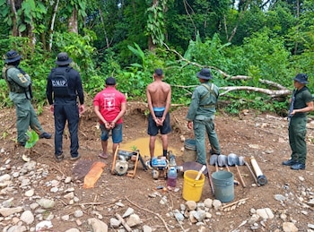 Autoridades realizan acciones de vigilancia y atención de actividades que puedan afectar los recursos naturales dentro del área protegida. (MiAmbiente)