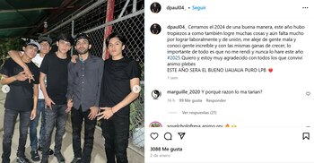 La última publicación en redes