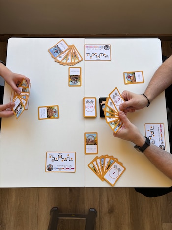 Juego 'Una vaca al volante', ideado por Gael Pell, de 12 años.