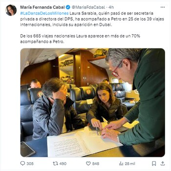 María Fernanda Cabal hizo un