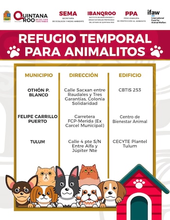 Se abrieron tres refugios en