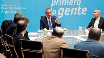 Scioli y el secretario de