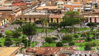 Plaza de Armas de Cajamarca.