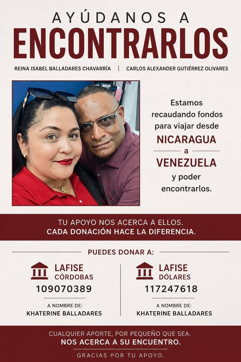 La familia de Reyna recauda fondos urgentemente para viajar desde Nicaragua a Venezuela y sumarse a las labores de búsqueda en el terreno (Cortesía Director Nacional en Exploradores del Rey-Nicaragua).