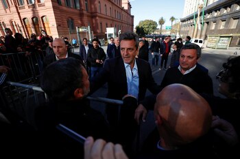 Sergio Massa partió a los