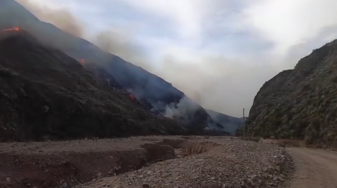 El humo comenzaba a expanirse