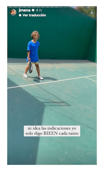 Jimena Barón alentó a su