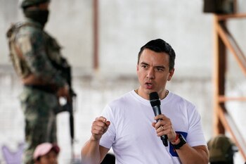 “No vamos a descansar hasta que las familias tengan las respuestas que se necesitan”, afirmó Daniel Noboa (REUTERS/Santiago Arcos/Archivo)