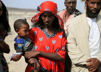 FOTO DE ARCHIVO: Desplazados que