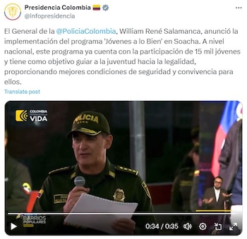 El general Salamanca se refirió