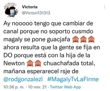 Usuarios critican a Magaly Medina por hacer enlace abriendo regalos de Cassandra Sánchez de La Madrid. (Foto: Twitter)