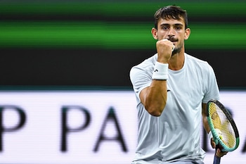 Mariano Navone celebra un punto