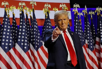 Donald Trump durante su discurso